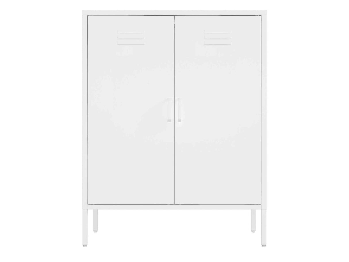 Naomi 31.5" Accent Cabinet in White by Manhattan Comfort at Eve Furniture
