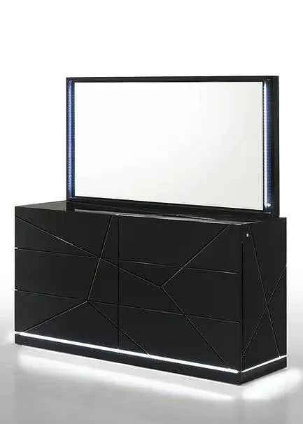 Naomi Black Italian Platform Bedroom Set by New Era Innovations at Eve Furniture