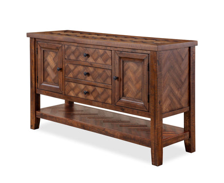Naomi Brown Dining Room Set by Cosmos Furniture at Eve Furniture