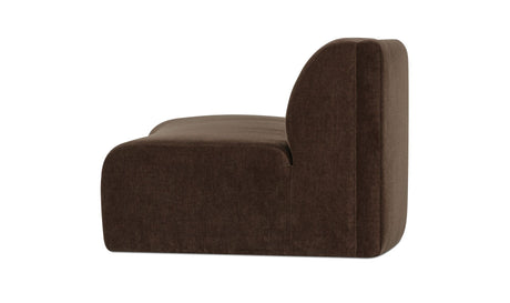 Naomi Concave Sofa Dark Brown by Moe's Home at Eve Furniture