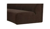 Naomi Concave Sofa Dark Brown by Moe's Home at Eve Furniture