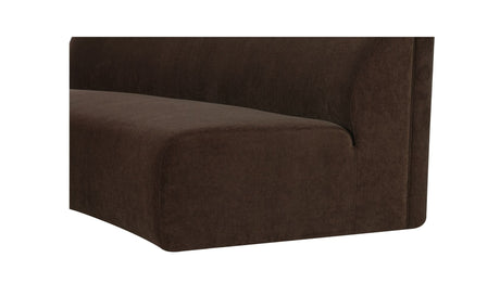 Naomi Concave Sofa Dark Brown by Moe's Home at Eve Furniture