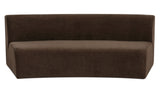Naomi Concave Sofa Dark Brown by Moe's Home at Eve Furniture