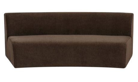 Naomi Concave Sofa Dark Brown by Moe's Home at Eve Furniture