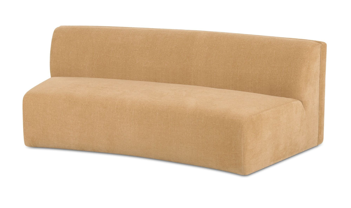 Naomi Concave Sofa Golden Yellow by Moe's Home at Eve Furniture