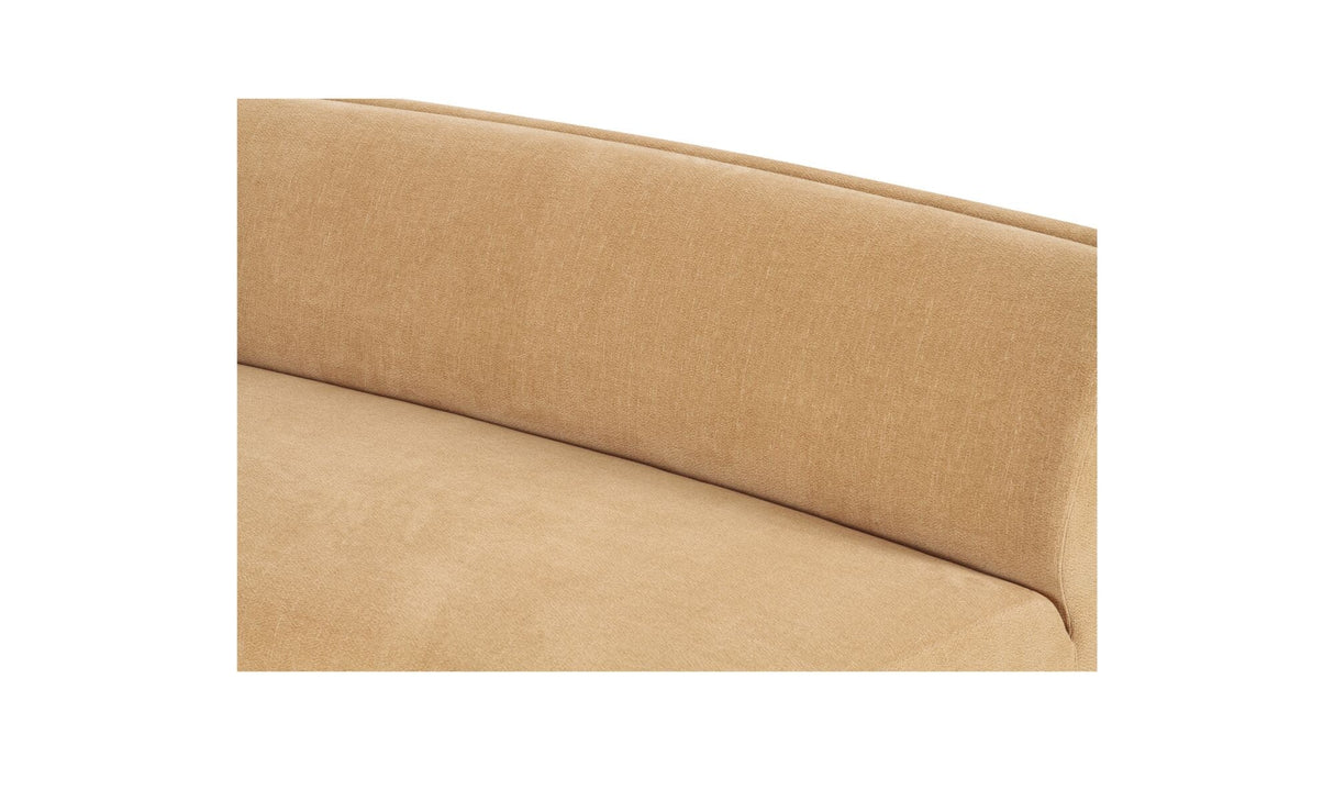 Naomi Concave Sofa Golden Yellow by Moe's Home at Eve Furniture