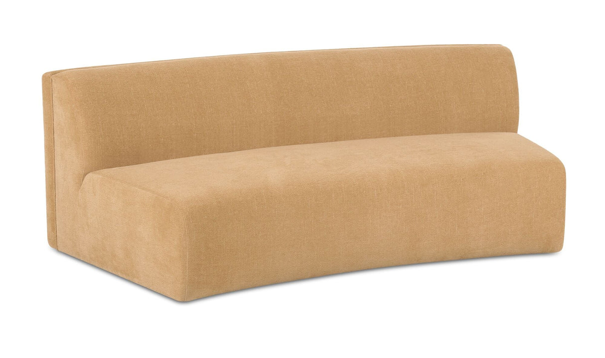 Naomi Concave Sofa Golden Yellow by Moe's Home at Eve Furniture