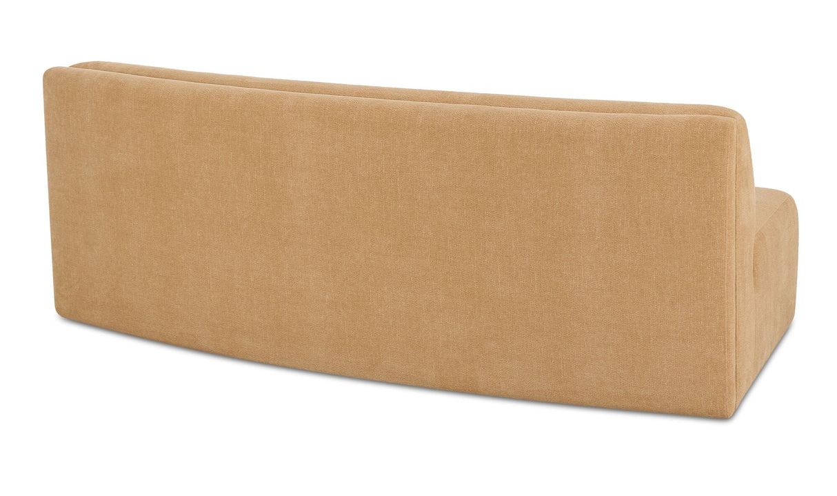 Naomi Concave Sofa Golden Yellow by Moe's Home at Eve Furniture