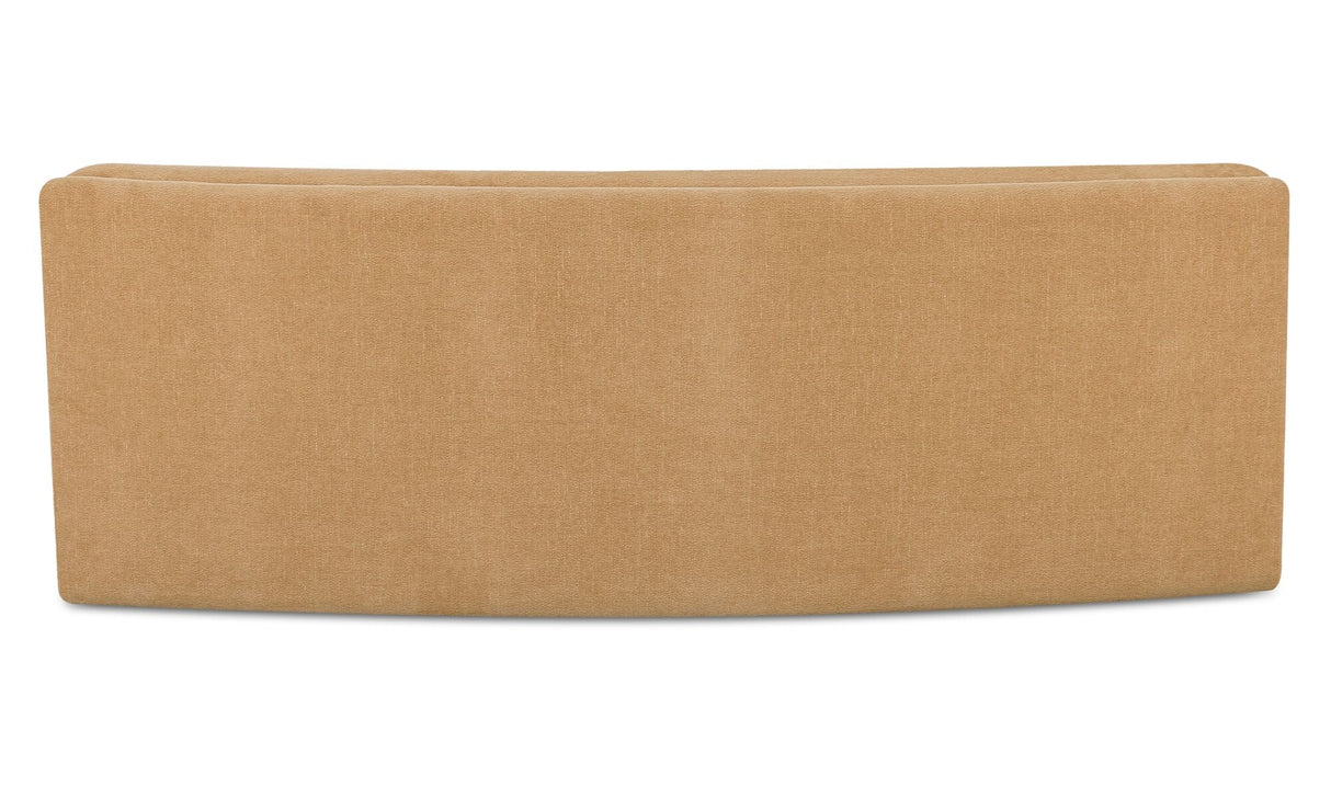 Naomi Concave Sofa Golden Yellow by Moe's Home at Eve Furniture