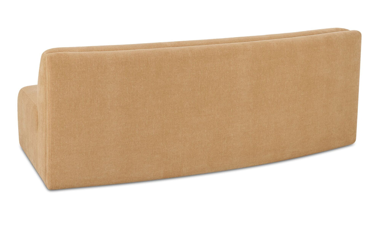 Naomi Concave Sofa Golden Yellow by Moe's Home at Eve Furniture