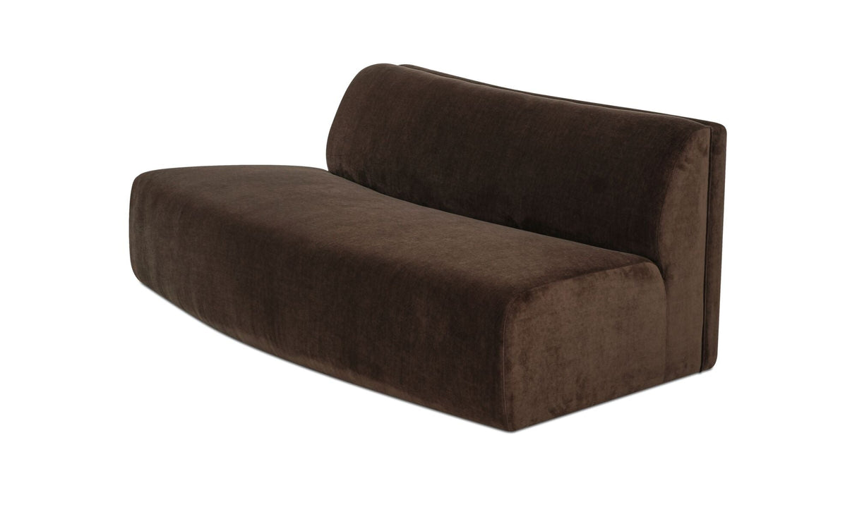 Naomi Convex Sofa Dark Brown by Moe's Home at Eve Furniture