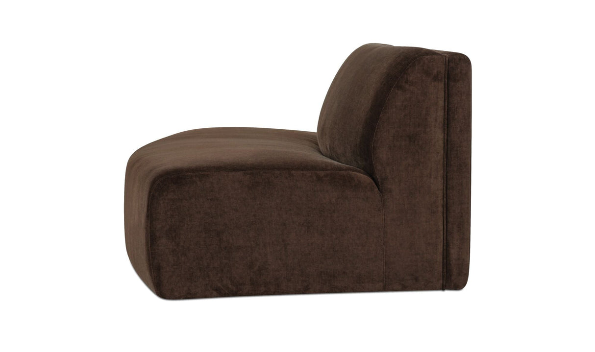 Naomi Convex Sofa Dark Brown by Moe's Home at Eve Furniture