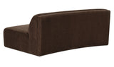 Naomi Convex Sofa Dark Brown by Moe's Home at Eve Furniture