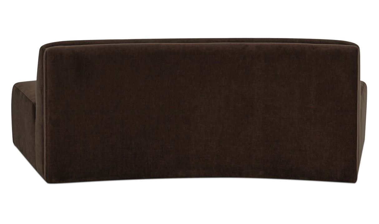 Naomi Convex Sofa Dark Brown by Moe's Home at Eve Furniture