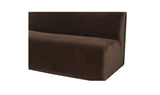 Naomi Convex Sofa Dark Brown by Moe's Home at Eve Furniture