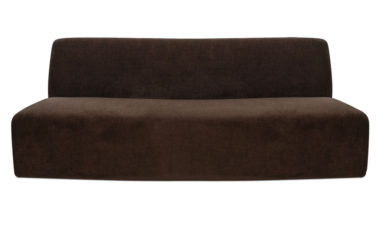 Naomi Convex Sofa Dark Brown by Moe's Home at Eve Furniture