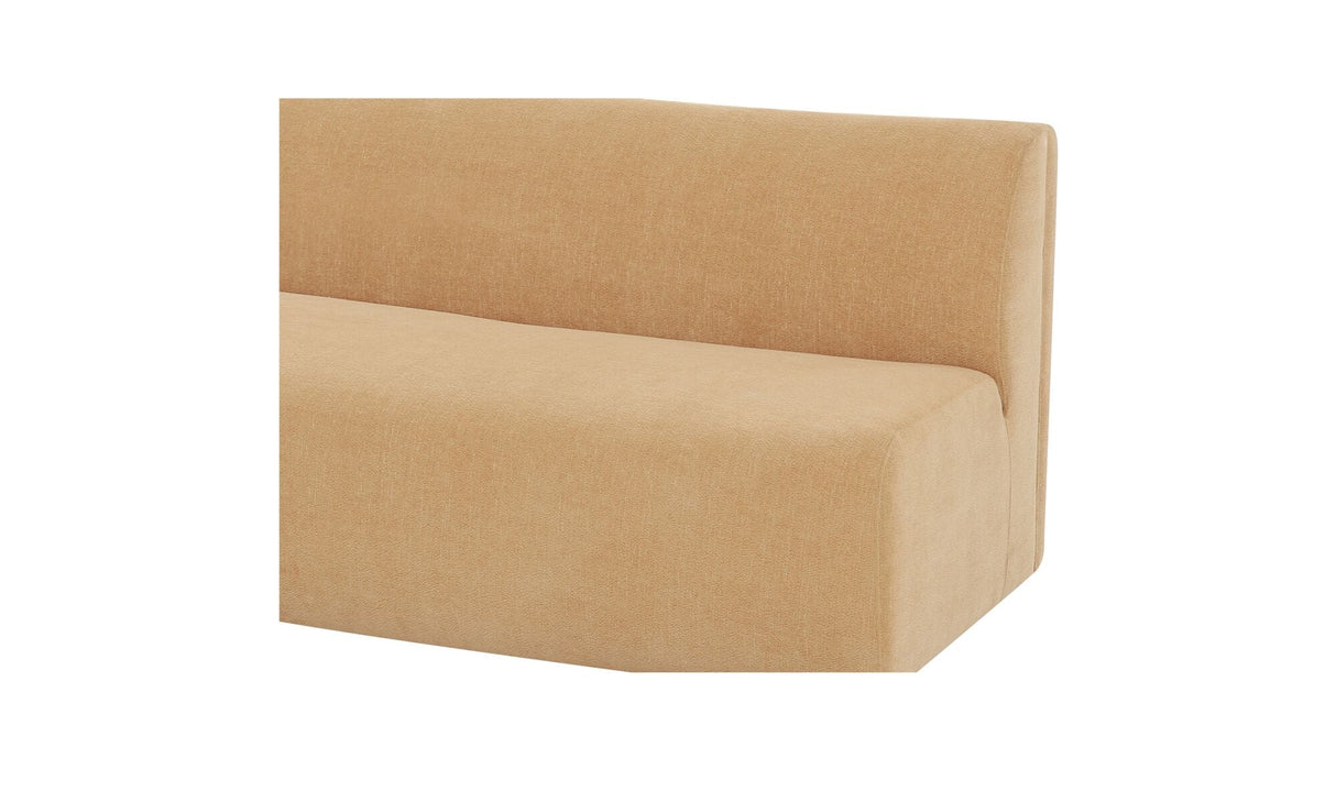 Naomi Convex Sofa Golden Yellow by Moe's Home at Eve Furniture
