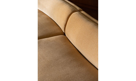 Naomi Convex Sofa Golden Yellow by Moe's Home at Eve Furniture