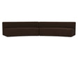 Naomi Dark Brown 2 Piece Concave Modular Sectional by MOES at Eve Furniture