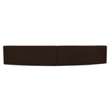 Naomi Dark Brown 2 Piece Concave Modular Sectional by Moe's Home at Eve Furniture