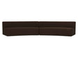 Naomi Dark Brown 2 Piece Concave Modular Sectional by Moe's Home at Eve Furniture