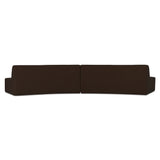 Naomi Dark Brown 2 Piece Convex Modular Sectional by MOES at Eve Furniture