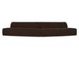 Naomi Dark Brown 2 Piece Convex Modular Sectional by MOES at Eve Furniture