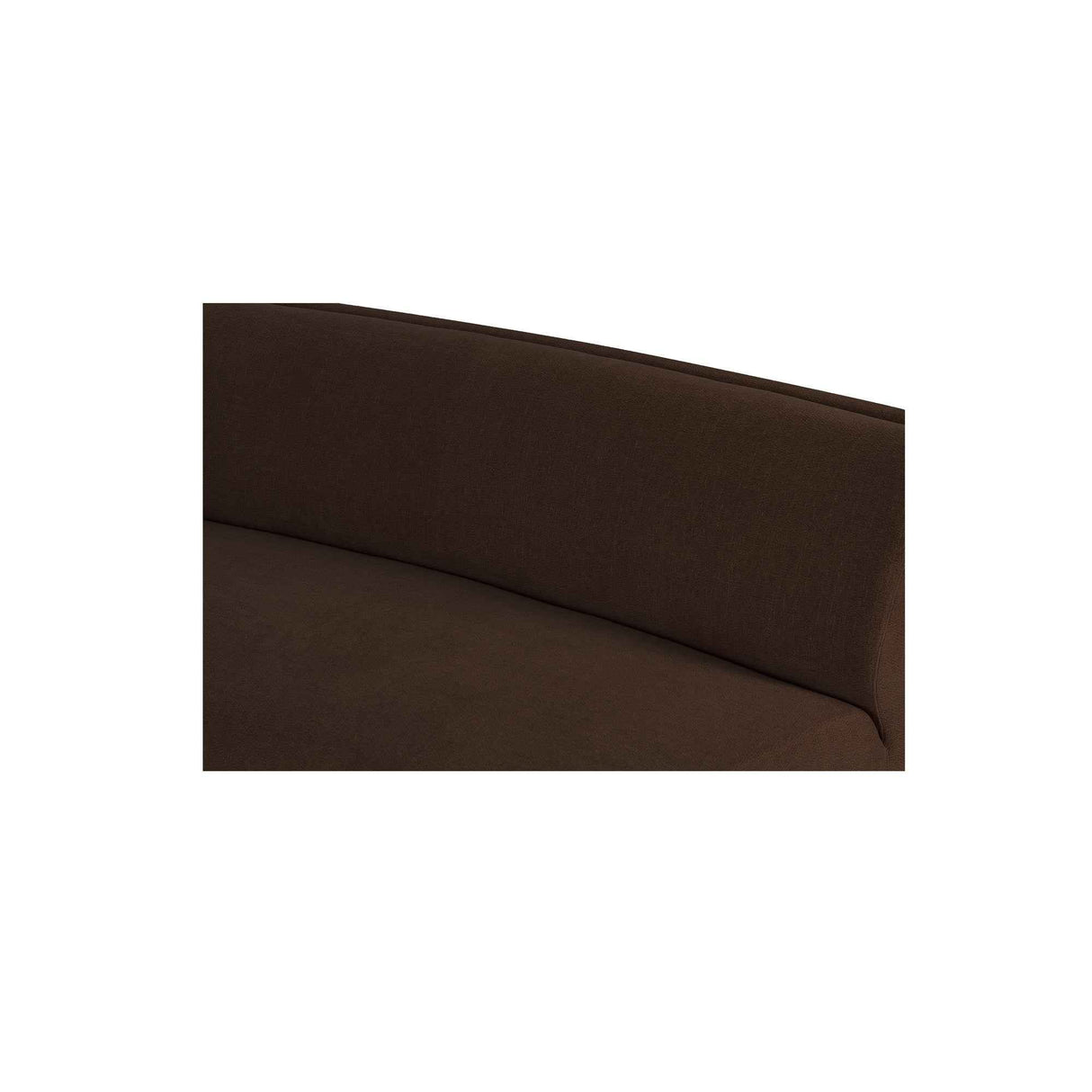 Naomi Dark Brown 2 Piece Convex Modular Sectional by Moe's Home at Eve Furniture