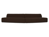 Naomi Dark Brown 2 Piece Convex Modular Sectional by Moe's Home at Eve Furniture