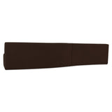 Naomi Dark Brown 2 Piece Wave Modular Sectional by MOES at Eve Furniture