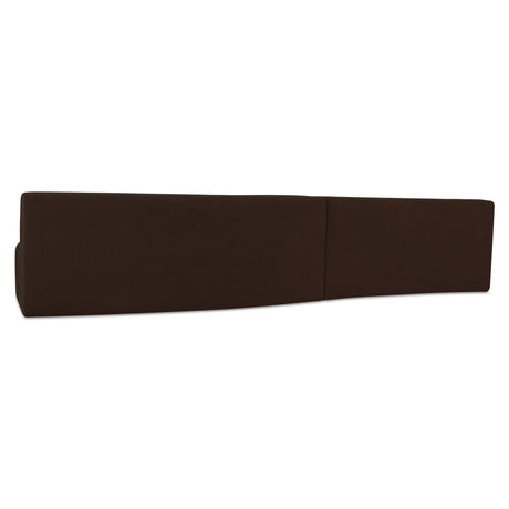 Naomi Dark Brown 2 Piece Wave Modular Sectional by MOES at Eve Furniture
