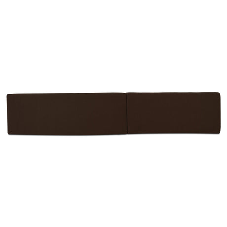 Naomi Dark Brown 2 Piece Wave Modular Sectional by MOES at Eve Furniture