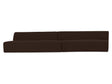 Naomi Dark Brown 2 Piece Wave Modular Sectional by MOES at Eve Furniture