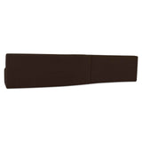 Naomi Dark Brown 2 Piece Wave Modular Sectional