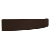 Naomi Dark Brown 3 Piece Concave Modular Sectional by MOES at Eve Furniture