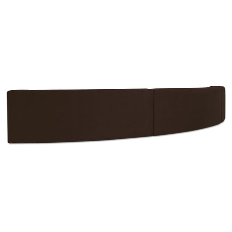 Naomi Dark Brown 3 Piece Concave Modular Sectional by MOES at Eve Furniture