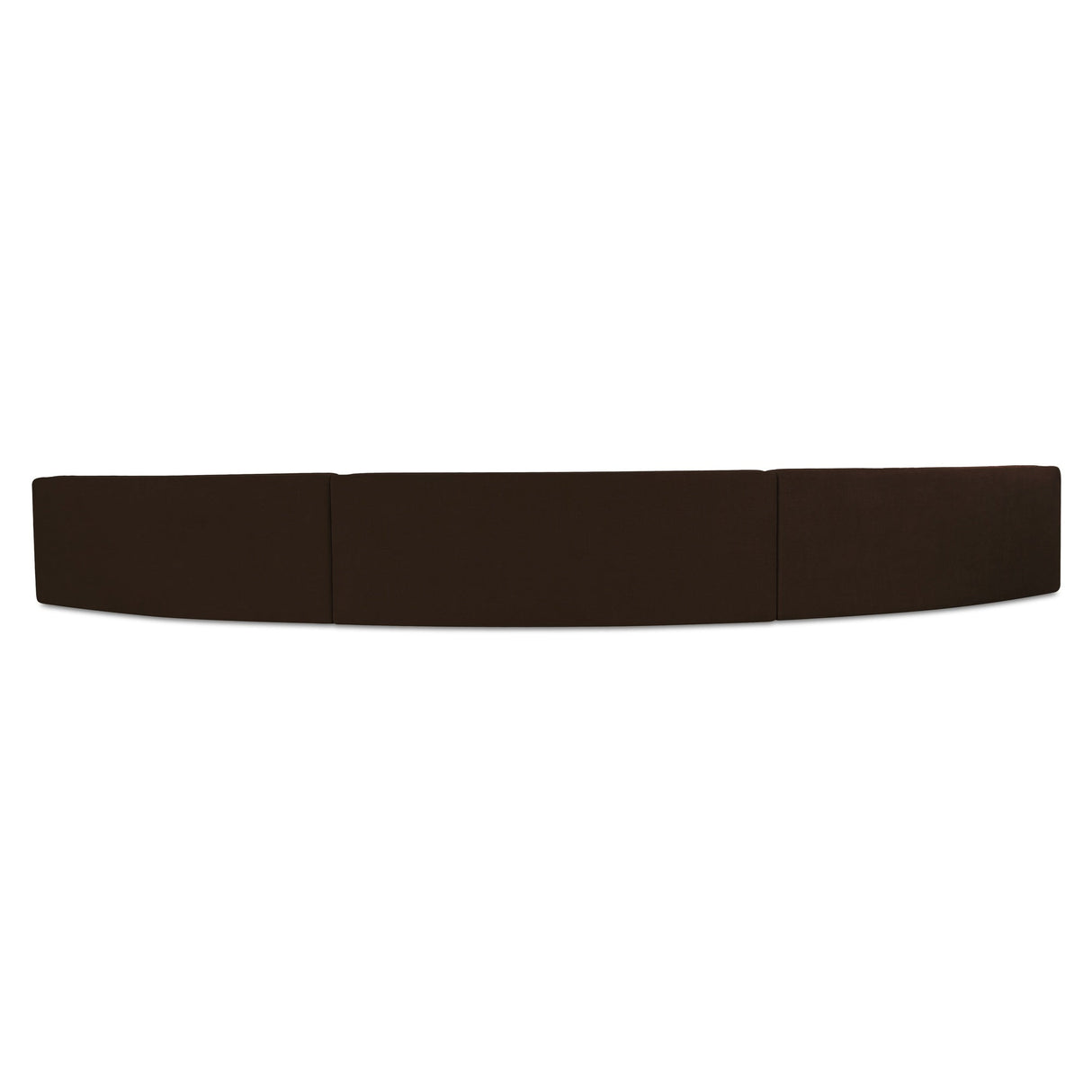 Naomi Dark Brown 3 Piece Concave Modular Sectional by MOES at Eve Furniture