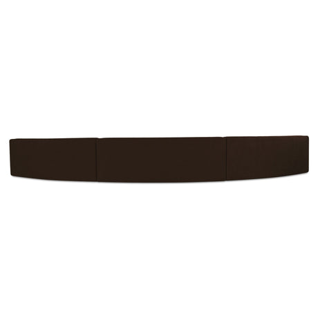 Naomi Dark Brown 3 Piece Concave Modular Sectional by MOES at Eve Furniture