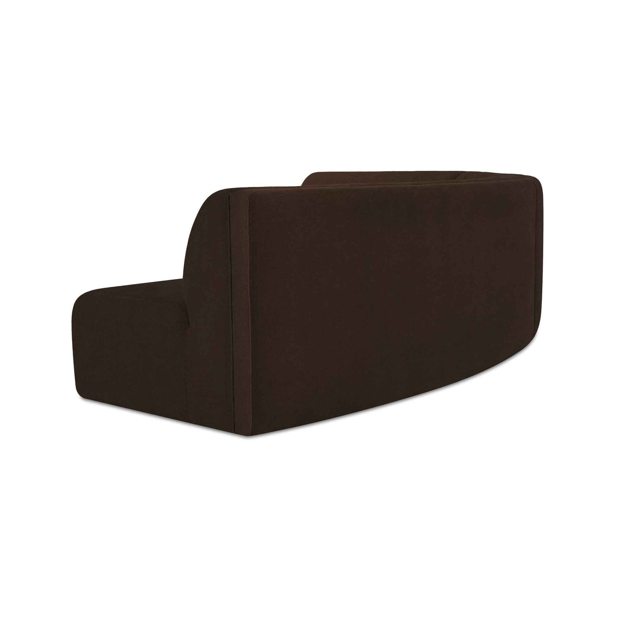 Naomi Dark Brown 3 Piece Concave Modular Sectional