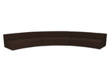 Naomi Dark Brown 3 Piece Concave Modular Sectional by Moe's Home at Eve Furniture