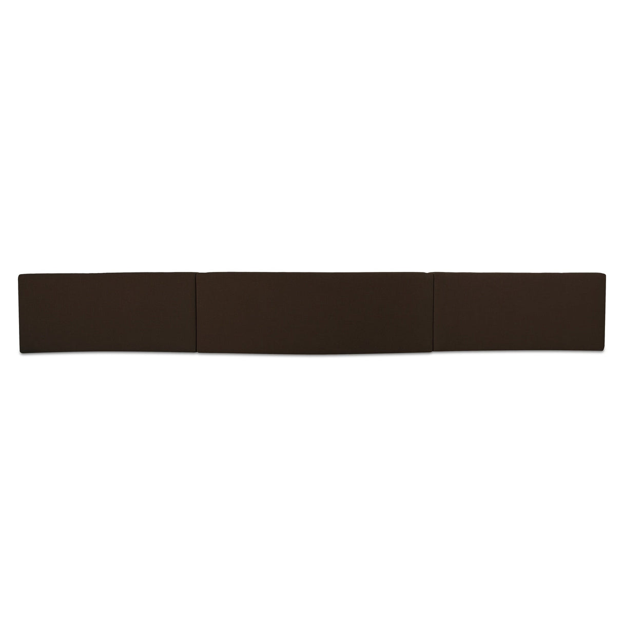 Naomi Dark Brown 3 Piece Wave Modular Sectional by MOES at Eve Furniture