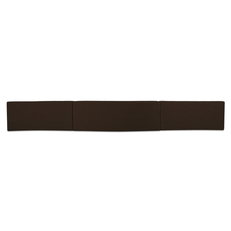 Naomi Dark Brown 3 Piece Wave Modular Sectional by MOES at Eve Furniture