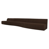 Naomi Dark Brown 3 Piece Wave Modular Sectional by Moe's Home at Eve Furniture