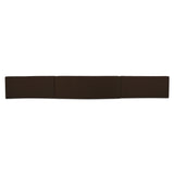 Naomi Dark Brown 3 Piece Wave Modular Sectional by Moe's Home at Eve Furniture