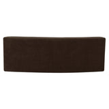 Naomi Dark Brown Concave Sofa by Moe's Home at Eve Furniture