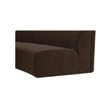 Naomi Dark Brown Concave Sofa by Moe's Home at Eve Furniture