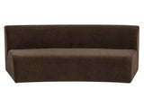 Naomi Dark Brown Concave Sofa