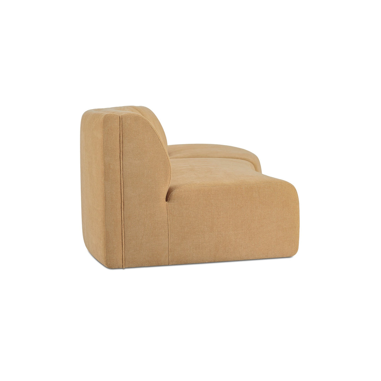 Naomi Golden Yellow 2 Piece Concave Modular Sectional by Moe's Home at Eve Furniture
