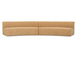 Naomi Golden Yellow 2 Piece Concave Modular Sectional by Moe's Home at Eve Furniture
