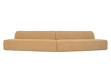 Naomi Golden Yellow 2 Piece Convex Modular Sectional by MOES at Eve Furniture